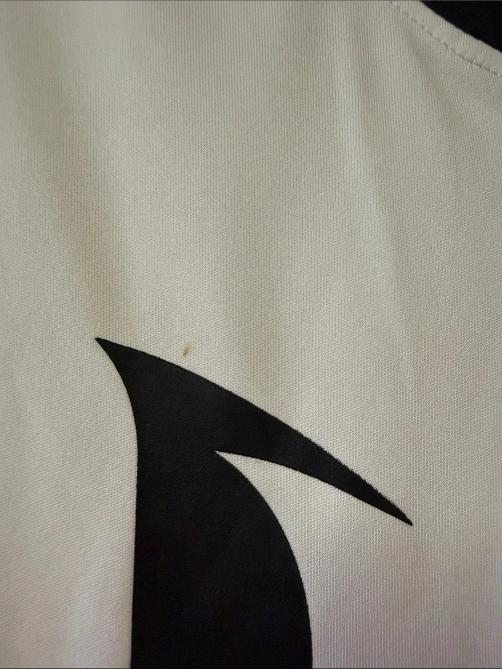 Old Navy White Kids Messi Short Sleeve Tee with Black Logo
